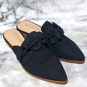 Mi.im The Rebecca Black Ruffle Trim Mules
